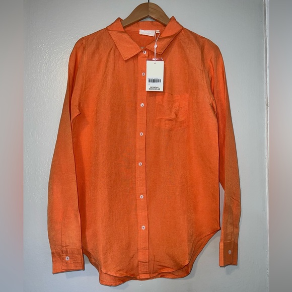 Monday Swimwear MONACO LINEN SHIRT IN SUNKISSED - Picture 5 of 8